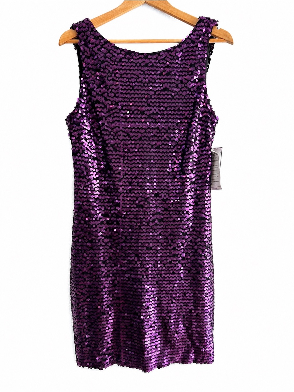 Jessica Howard Purple Sequin Cocktail Shift Dress NWT Size 12 Party Evening